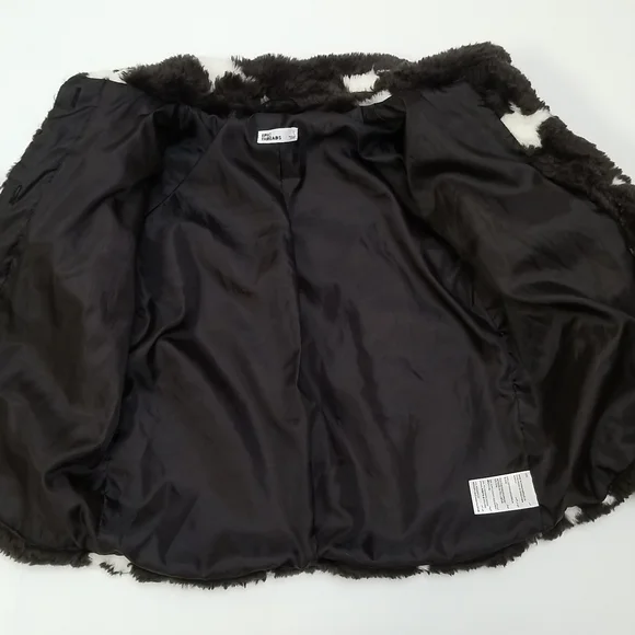 🪷4/$20🪷 Macy's Kids Epic Threads Girls Black Faux Fur White Star … - Picture 9 of 17